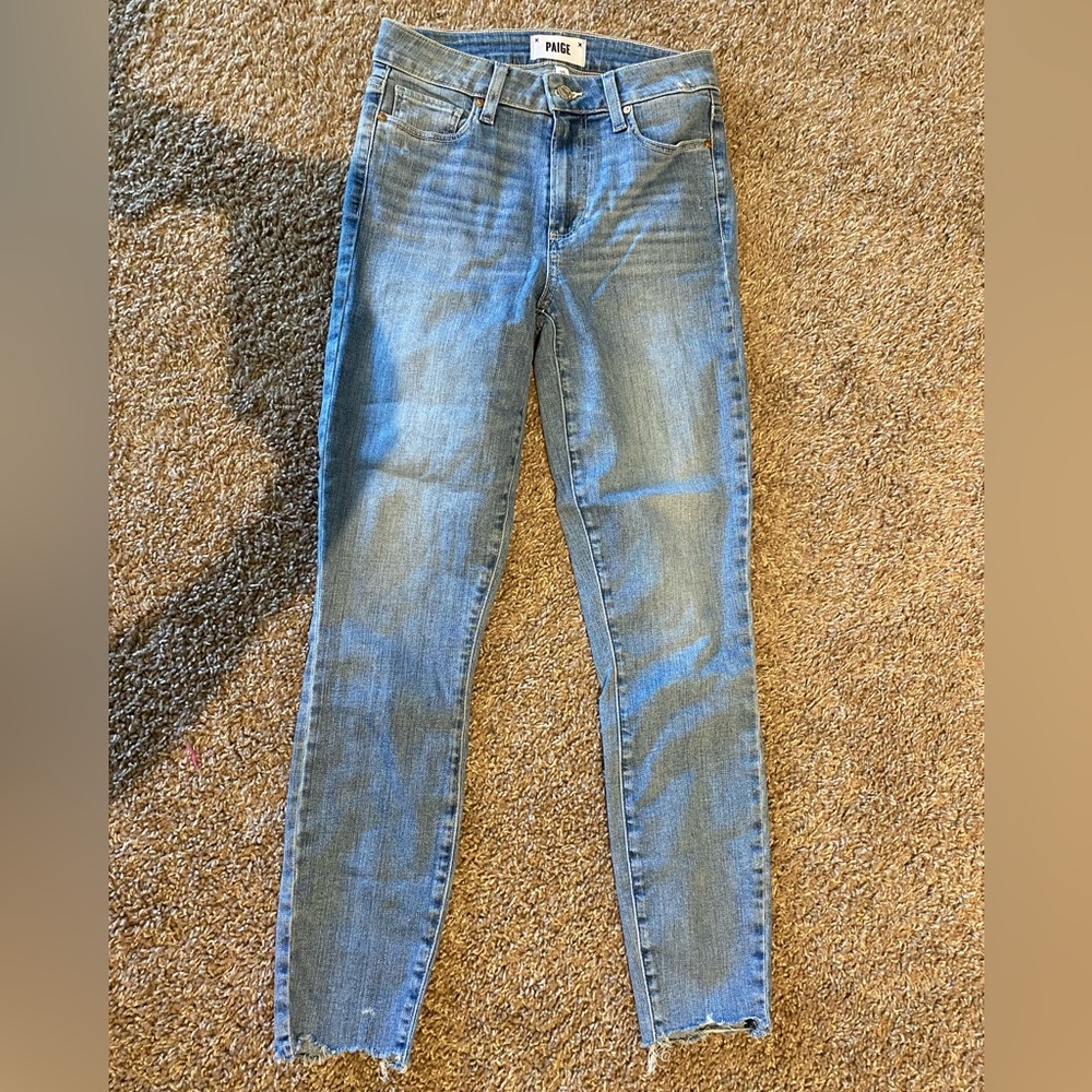 Paige Hoxton Ankle skinny jeans in raw hem
